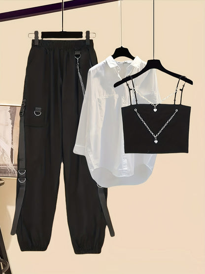 Chainsy Y2K - Chemise + Pantalon + haut