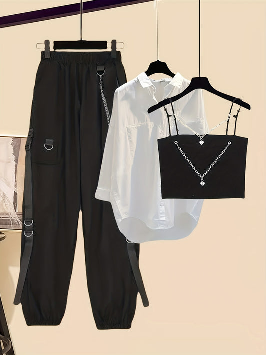 Chainsy Y2K - Chemise + Pantalon + haut