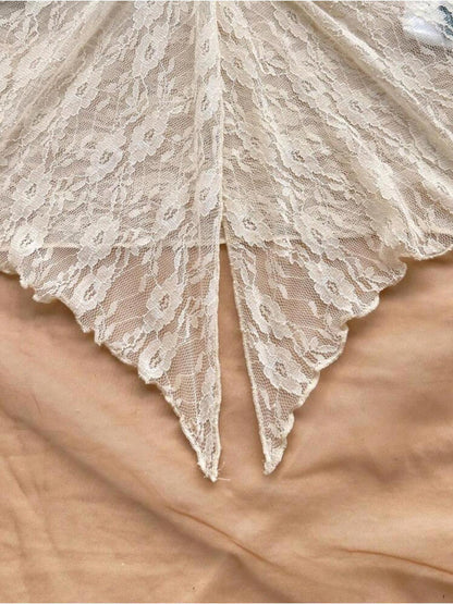 LaceTop- Ensemble haut et jupe short