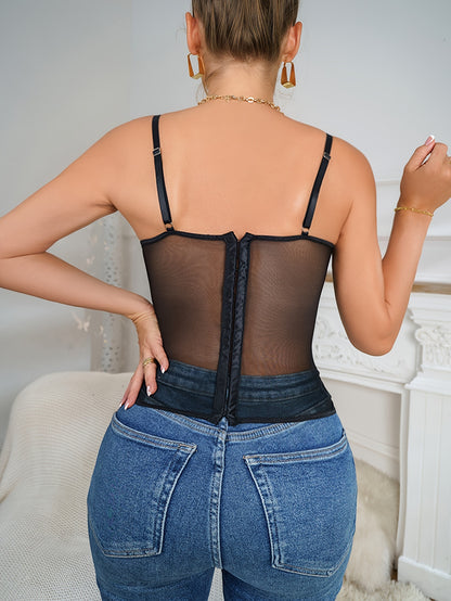 Silhouette Envoûtante - corset dentelle Noir
