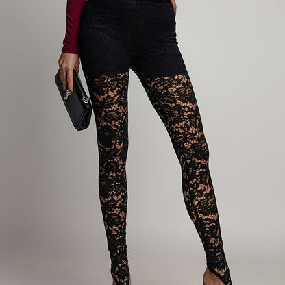 Ladies Fashion Double Layered Lace Tights