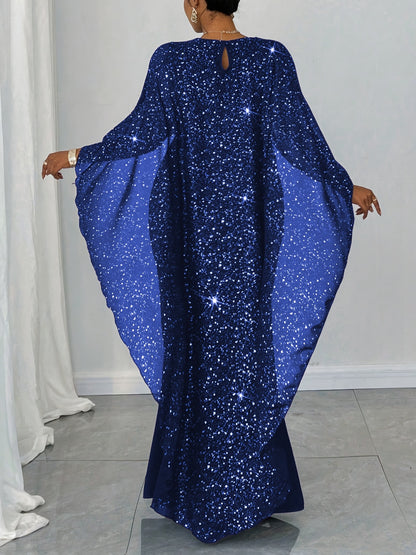 ECLYSSA – Robe gala bleu nuit XXL