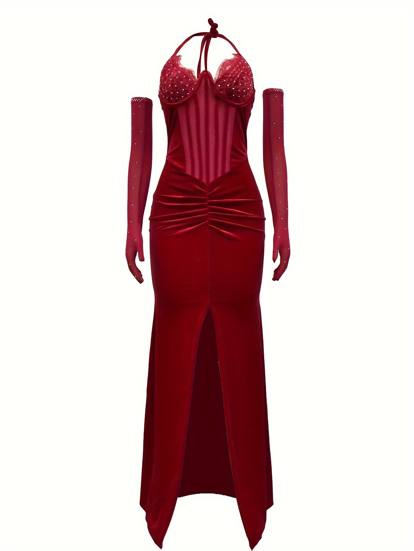 Éclat Strassé – Dos nu scintillant, coupe moulante