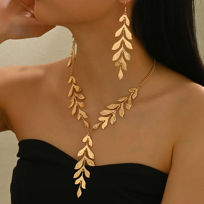 SOLANA – Bijoux dorés à feuilles bohèmes