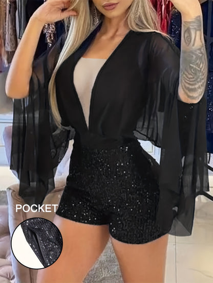 Koreana- Combishort Danse pailleté S au XXL