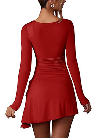 Robe Aliana  - Robe latine rouge S au XL