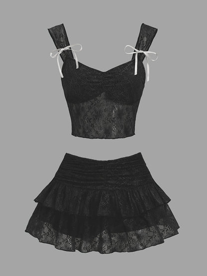 Chest - Ensemble et jupe mi dentelle