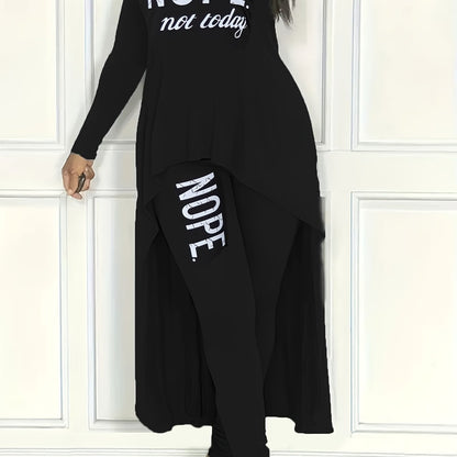 Lasual - Ensemble haut asymétrique et legging "Hope"