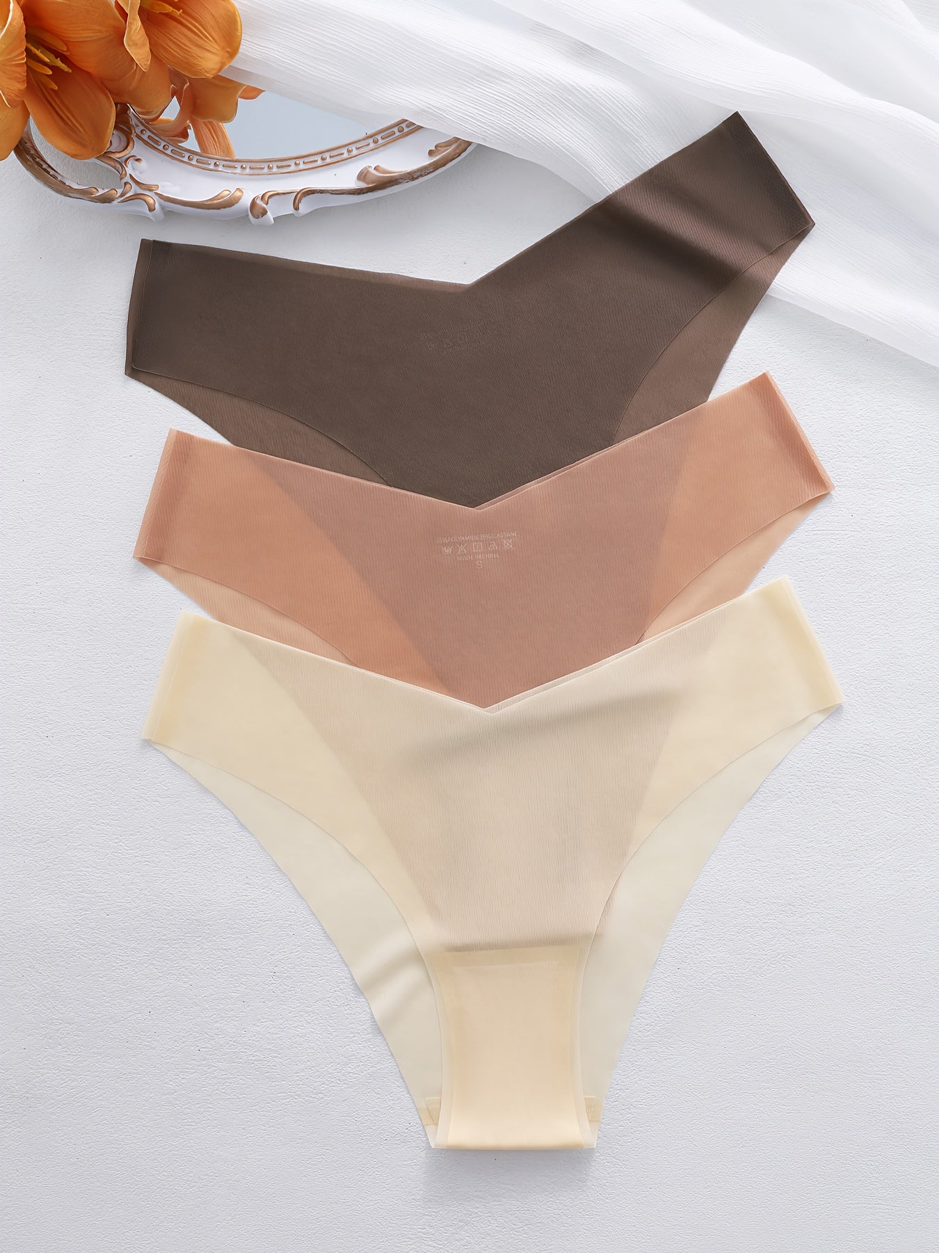 Invicia- Lot de 7 culottes unies invisble pour femme