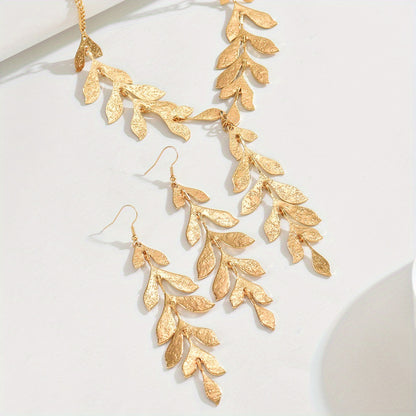 SOLANA – Bijoux dorés à feuilles bohèmes