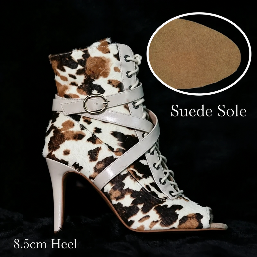 Semelle daim, talon 8,5 cm, sans About
